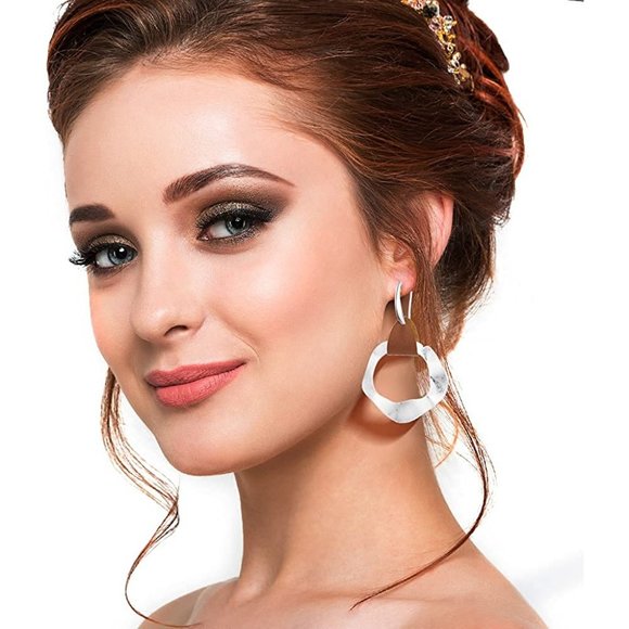 * New 12  Pairs Teardrop Druse Crystal Drop Dangle Earrings for Women Gi… - Picture 6 of 14